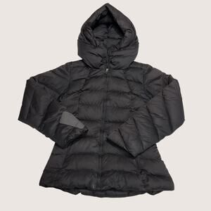 Patagonia Insulated Down Puffer Jacket Hooded Winter Coat Black Womens XS